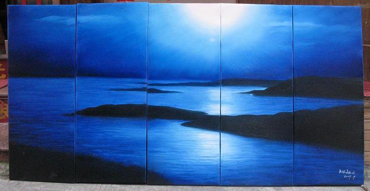 Dafen Oil Painting on canvas seascape painting -set487